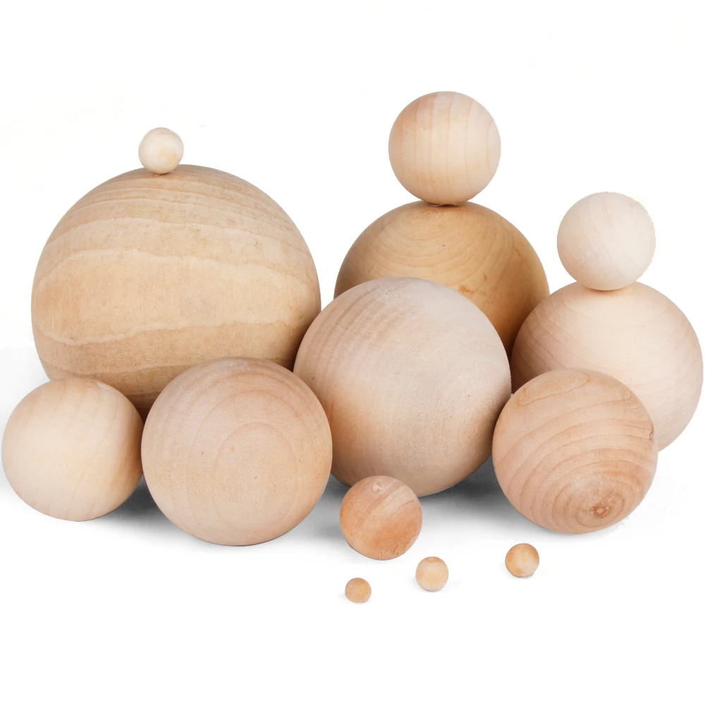 10 шт. шарики из массива дерева для обучения эксперименту натурального ручная