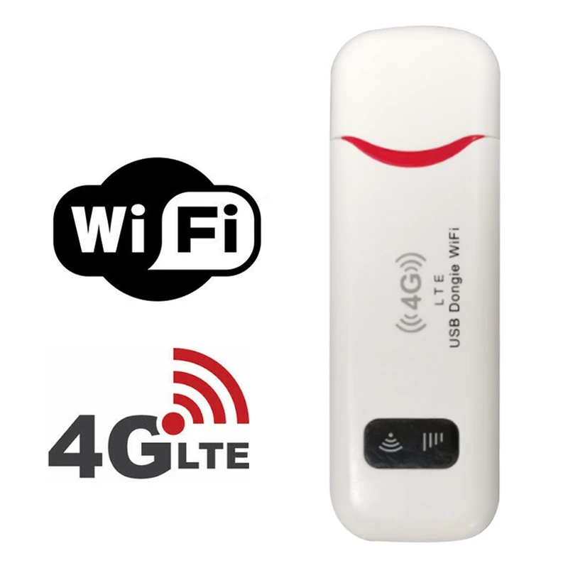 

4G WiFi Router USB Modem USB Dongle 150Mbps Car Wireless Hotspot with SIM Card Slot Mobile WiFi