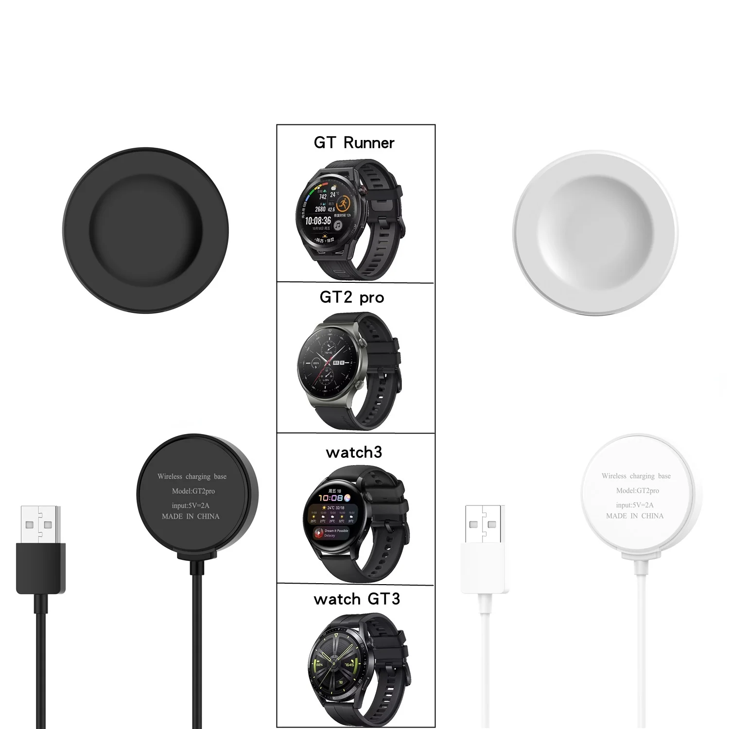 

Suit for Huawei GT3 Charger GT Runner Charging Base Watch3 Pro Wireless Charging Cable