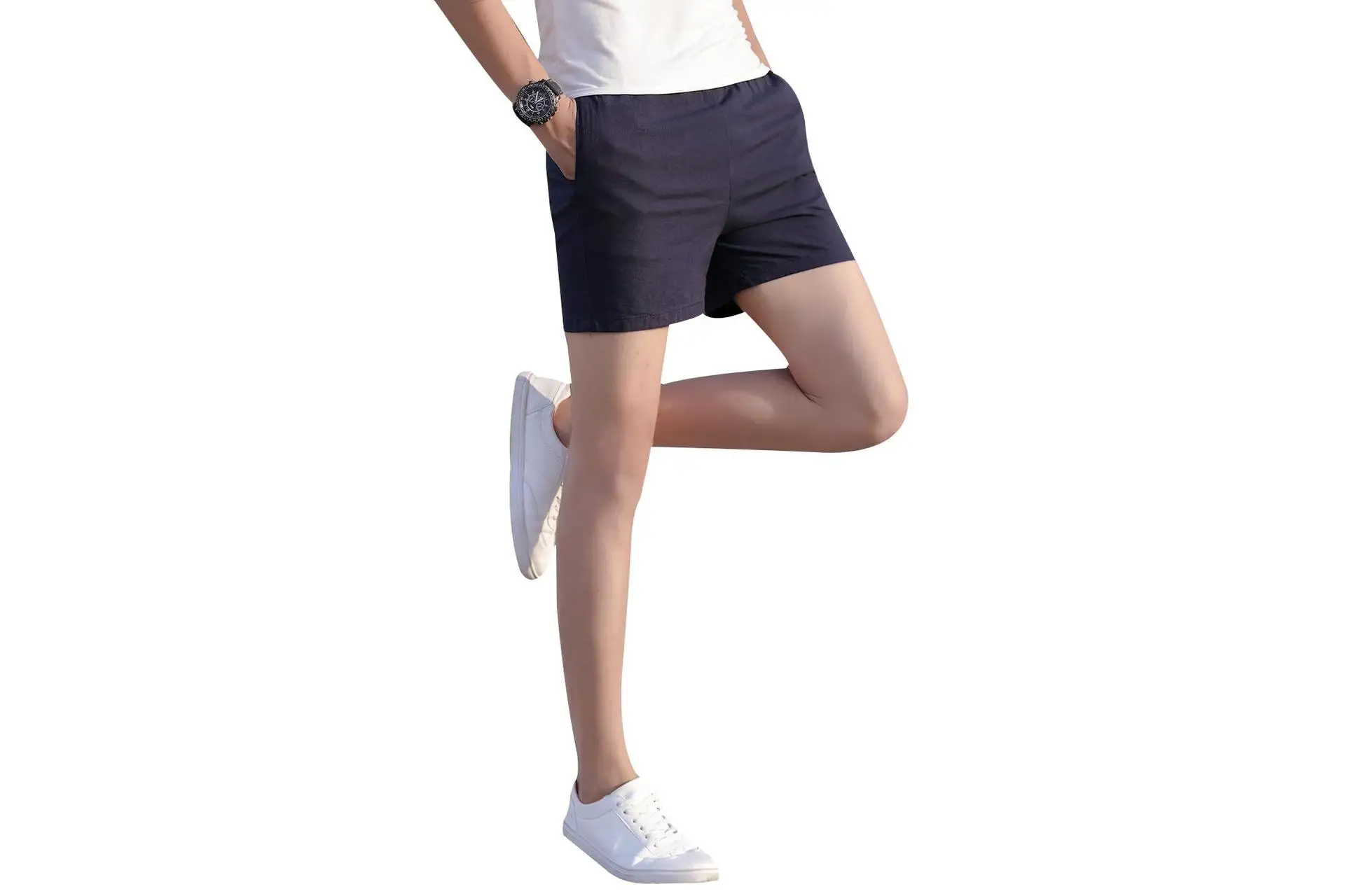 

2021 Summer New Men's Casual Fashion Shorts Solid Color Slim Casual Shorts