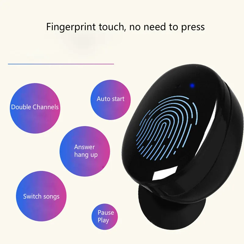 TWS Bluetooth 5 0 наушники беспроводные IPX7 водонепроницаемые настоящие Беспроводные с