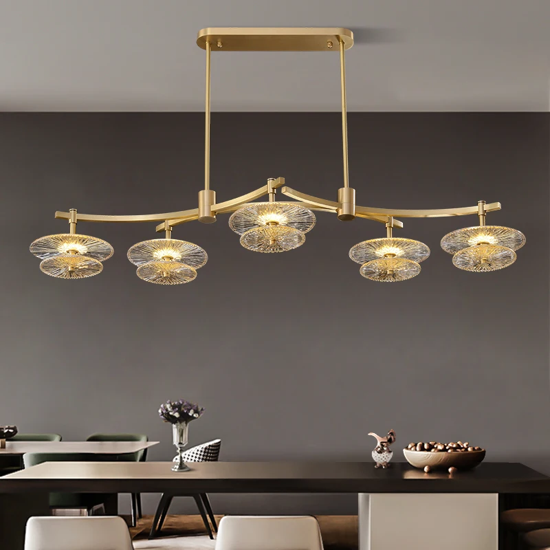 

All copper light luxury branch chandelier post-modern creative design dining room living room bar table chandelier