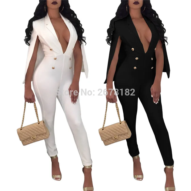 Plus size 3XL sexy v-neck club wear party jumpsuit 2018 Summer Fashion bodycon One Piece Sleeveless romper Women Elegant Overall | Женская