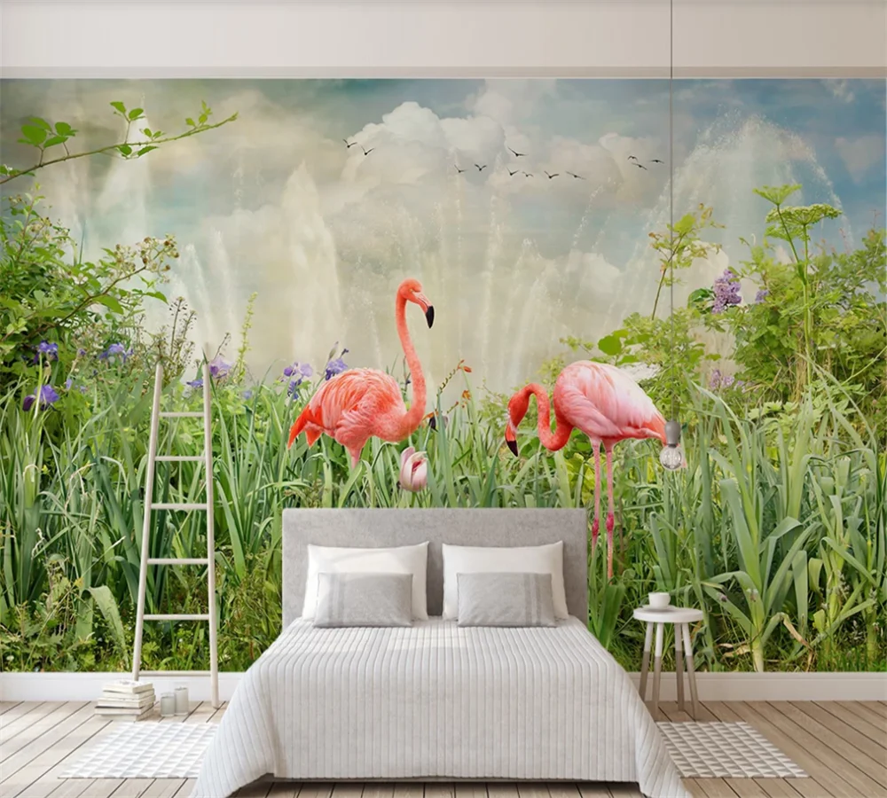 Пользовательские 3D обои росписи современный минималистский маленькие свежие