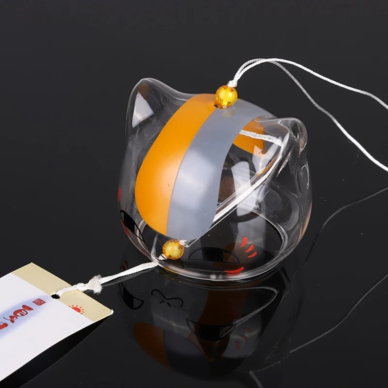 Декоративный стеклянный колокольчик Furin в японском стиле подвесное украшение