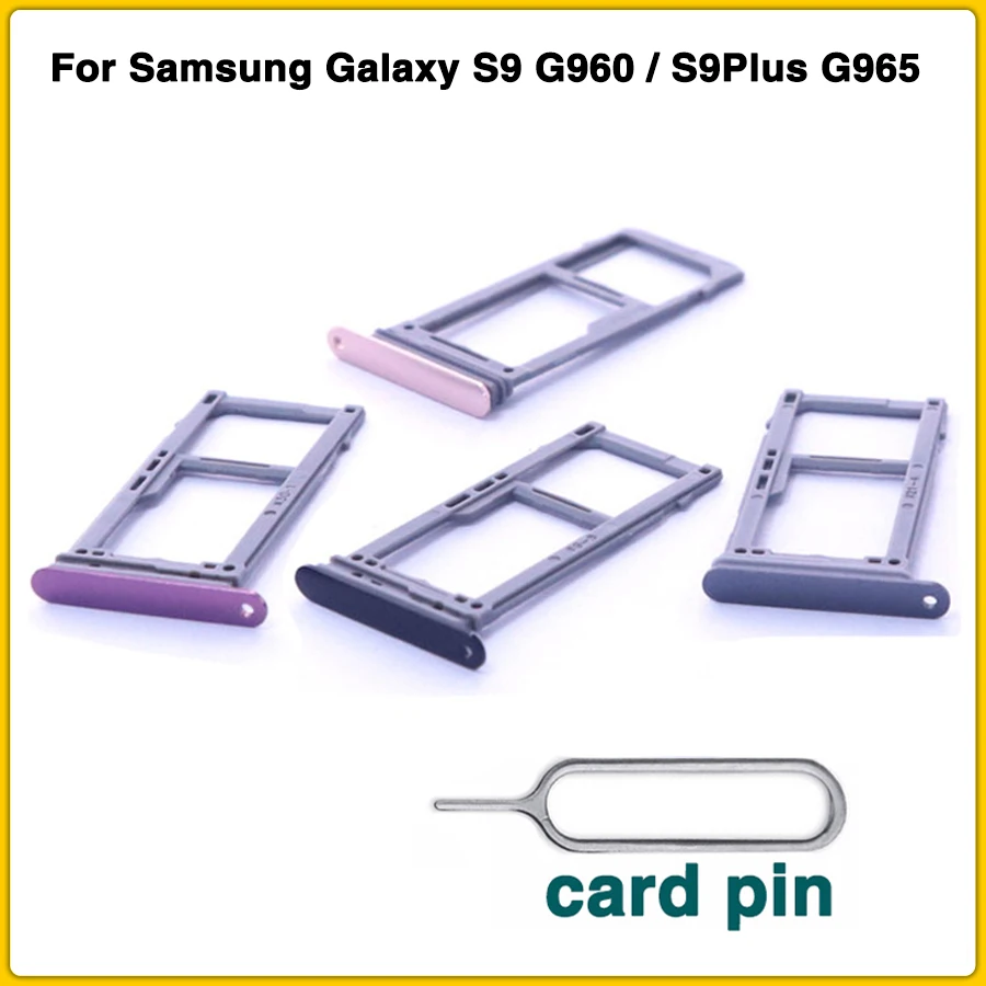 Задний держатель для sim карты S9 Plus Samsung Galaxy G960/S9Plus G965 + слот с гнездом