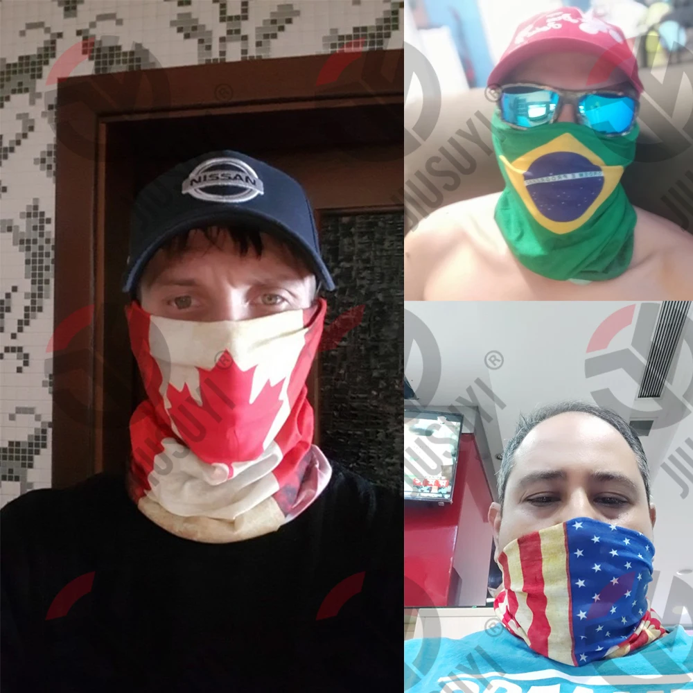 3D принт национального флага маска шарф на шею бандана летняя Солнцезащитная