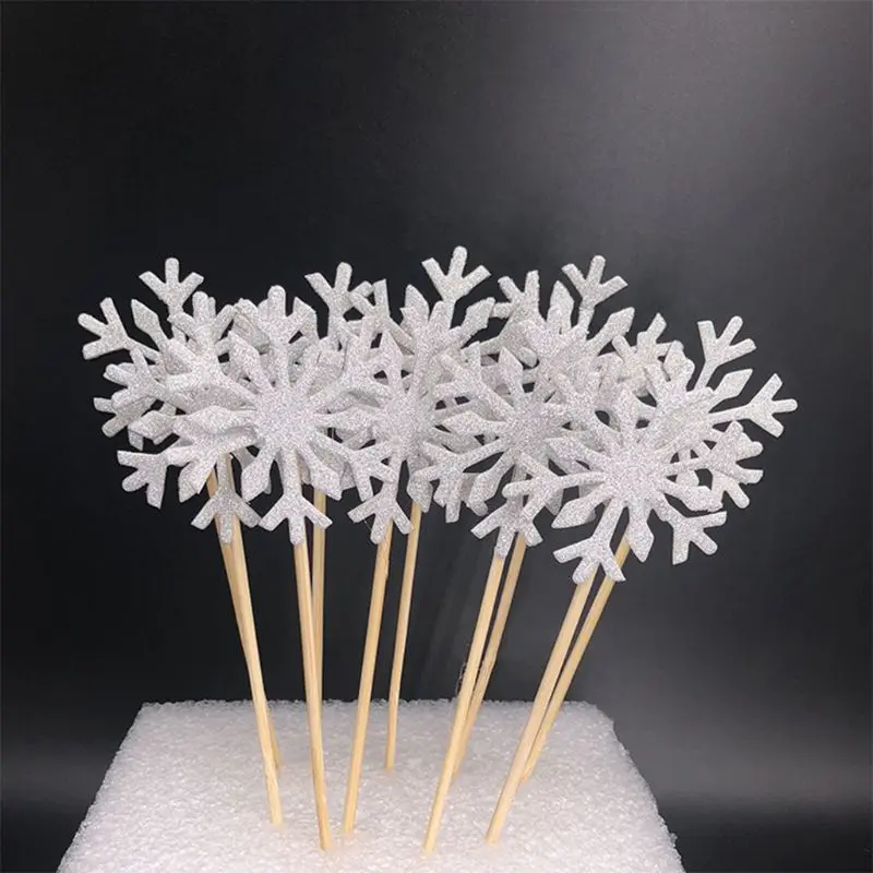 Оптовая продажа 60 снежинки для кексов Frozen маленьких девочек Замороженные