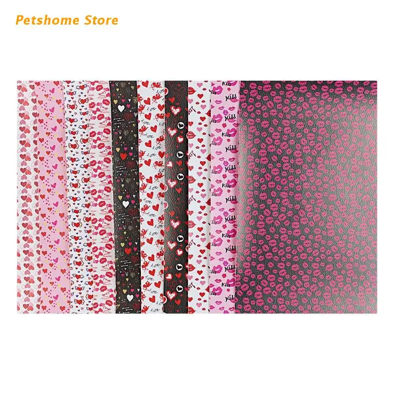 

Лист из искусственной кожи LX9C с односторонним принтом, 10 шт.