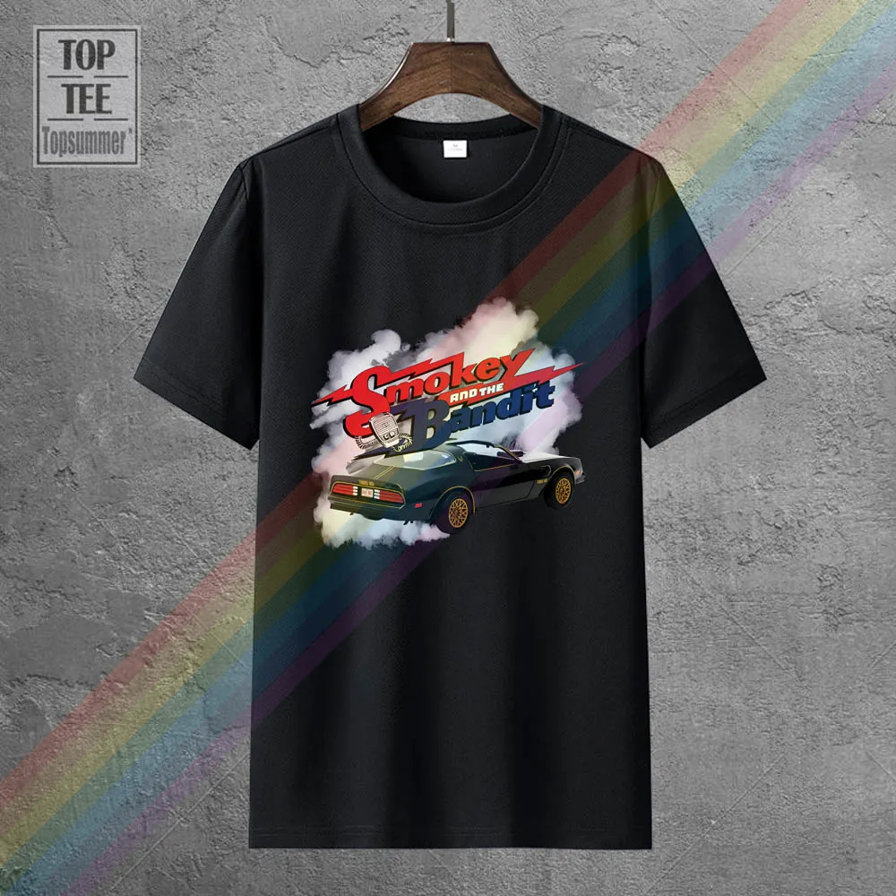

Smokey And The Bandit Tshirt Gothic Funny Tee Shirt Horror Branded Clothes Kpop T-Shirt Skull Retro T-Shirts