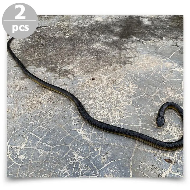 2 piezas de juguete de broma, juguete de simulaci&oacute;n de serpiente, juguete de serpiente, modelo de serpiente realista-5
