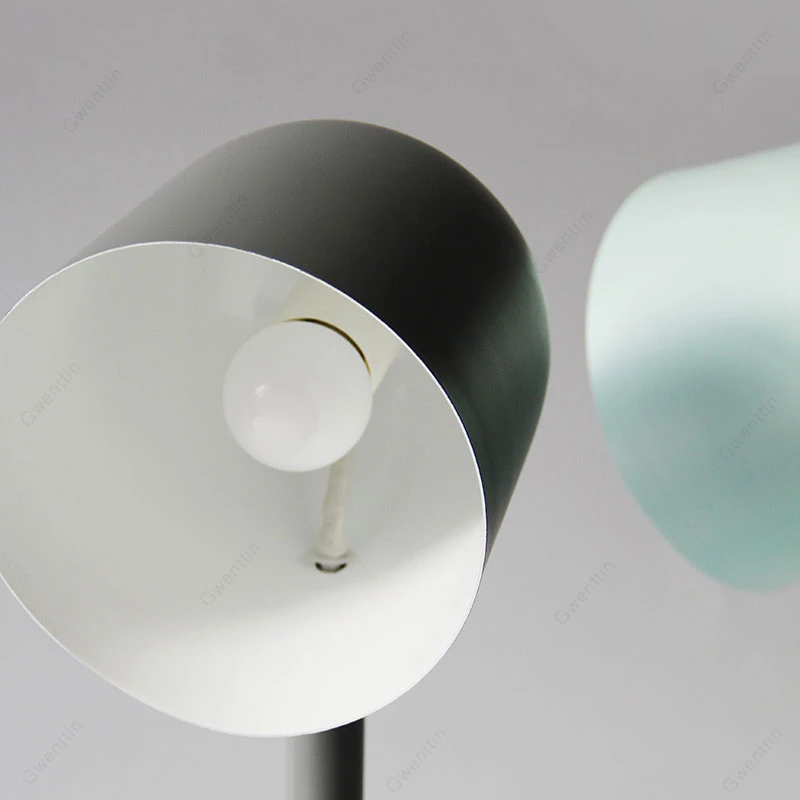 Скандинавские Макарон металлические настольные лампы для спальни прикроватная