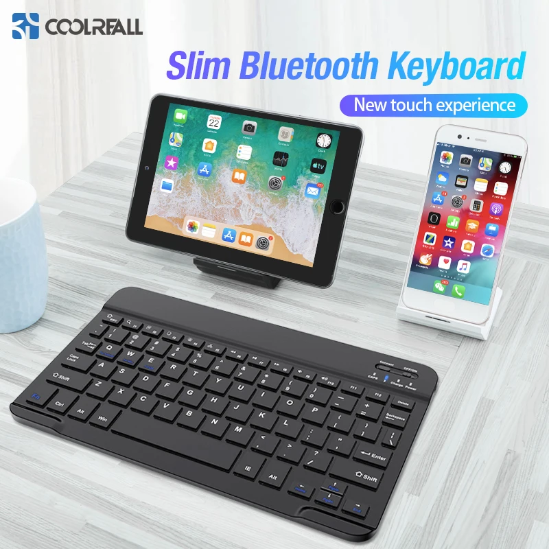Coolreall Беспроводная клавиатура для IOS Ipad Android планшетный ПК Windows Bluetooth клавиатура Ipad Bluetooth клавиатура для iPhone samsung