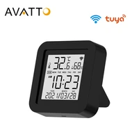 avatto tuya wifi ir remote control with temperature humidity display smart universal infrared for ac tv dvd alexa google home