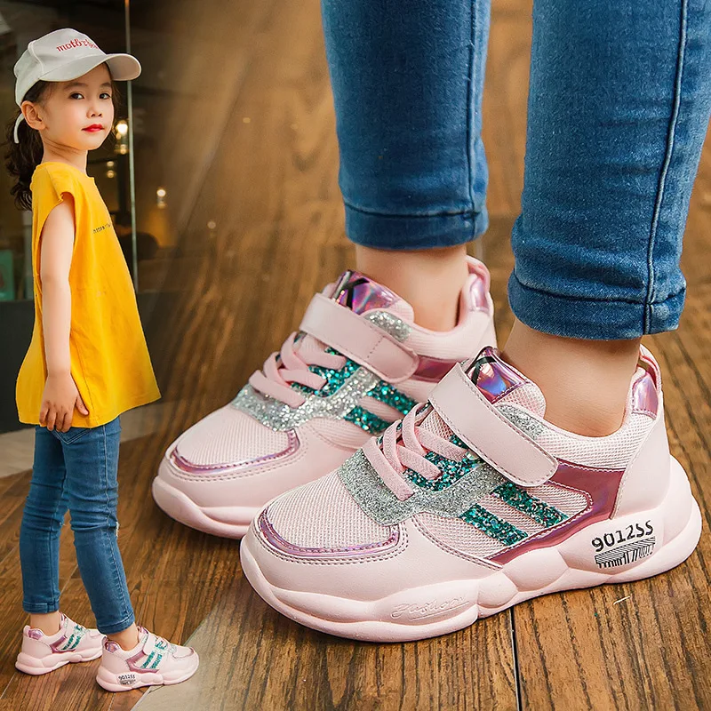 Grid Basket Enfant Fille Garcon Tenis Infantil De nigno Sapato Para Menino; детская обувь для мальчиков и девочек; детские спортивные кроссовки для бега - Цвет: Grid