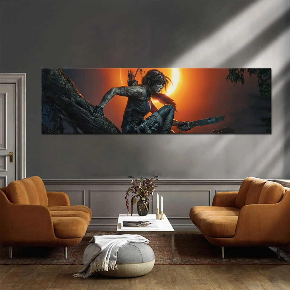 Без рамки гробница радио видео игра плакат Холст Искусство Настенная картина для