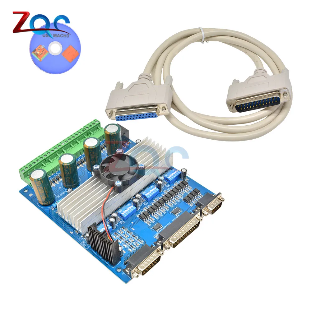 TB6560 DC 12-36V 3A 4-осевой Драйвер шагового двигателя плата контроллера CNC двигатель