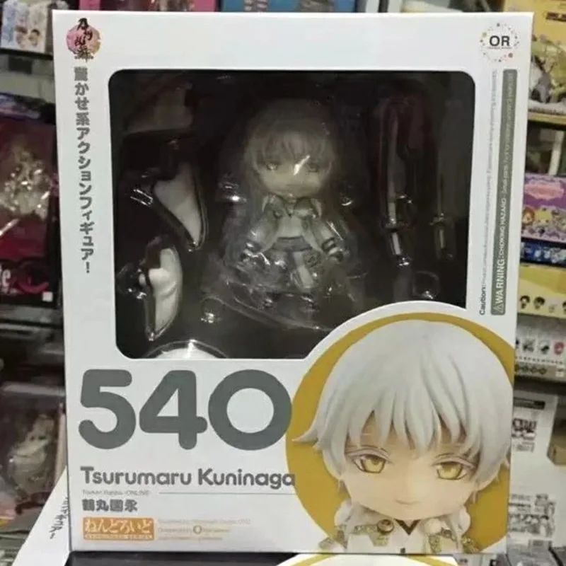 

Japanese Anime 540 Action Figure Game Touken Online Tsurumaru Kuninaga 10cm PVC Model Cute Small Face Can Be Change Toy Doll