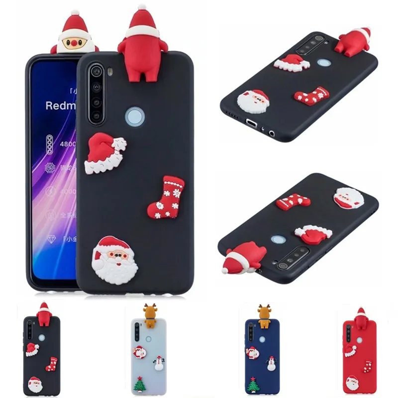 Чехол для телефона с Санта Клаусом Xiaomi Redmi Note 8 / Pro силиконовый мягкий чехол из ТПУ