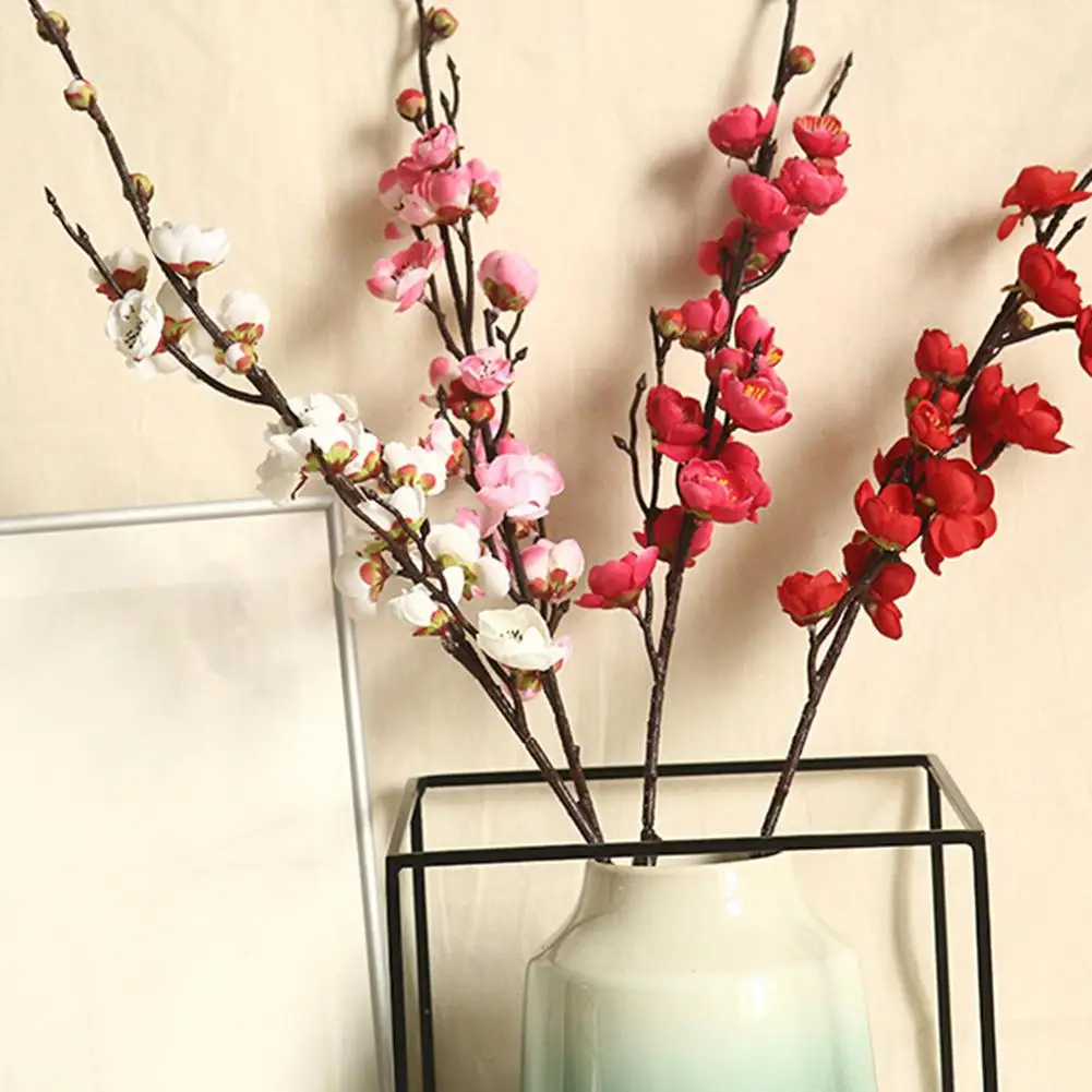 

1Pc Artificial Plum Blossom Flower Home Cafe Hotel Stage Party Desktop Decor