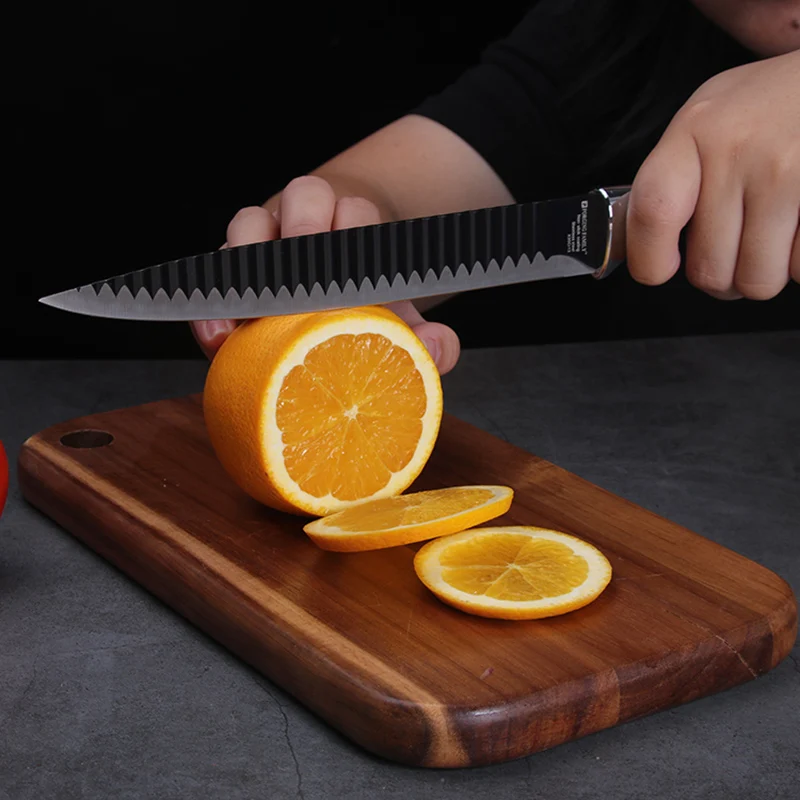 Набор кухонных ножей из нержавеющей стали 6 шт. кованый кухонный нож с ножницами и