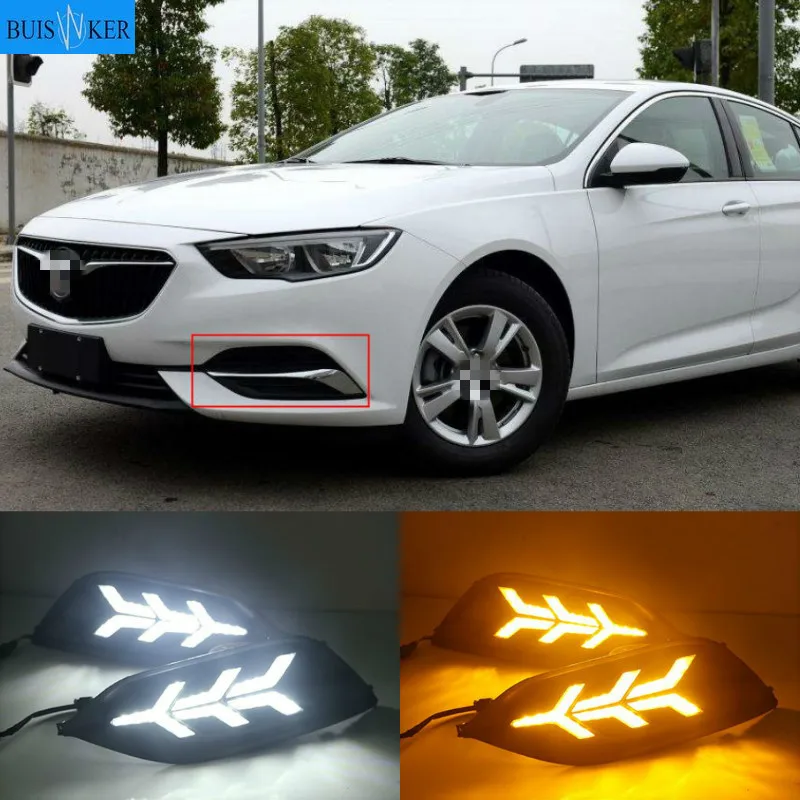

Светодиодный дневные ходовые огни для Buick Regal 2017-2020, противотуманные фары ABS 12 В DRL