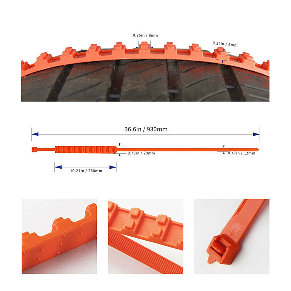 Универсальная автомобильная противоскользящая Снежная шина для колеса 10 шт.