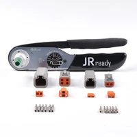 jrready st6140 dtp connector kit deutsch solid contact crimper jrd hdt 48 gray electronic wire cable connector 2 4 pin