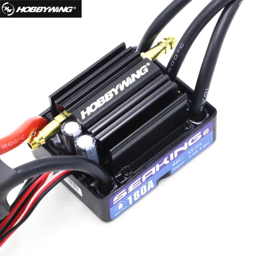 HobbyWing SeaKing V3 180A BL Мотор ESC 6 V/5A BEC для RC R/c гоночная лодка