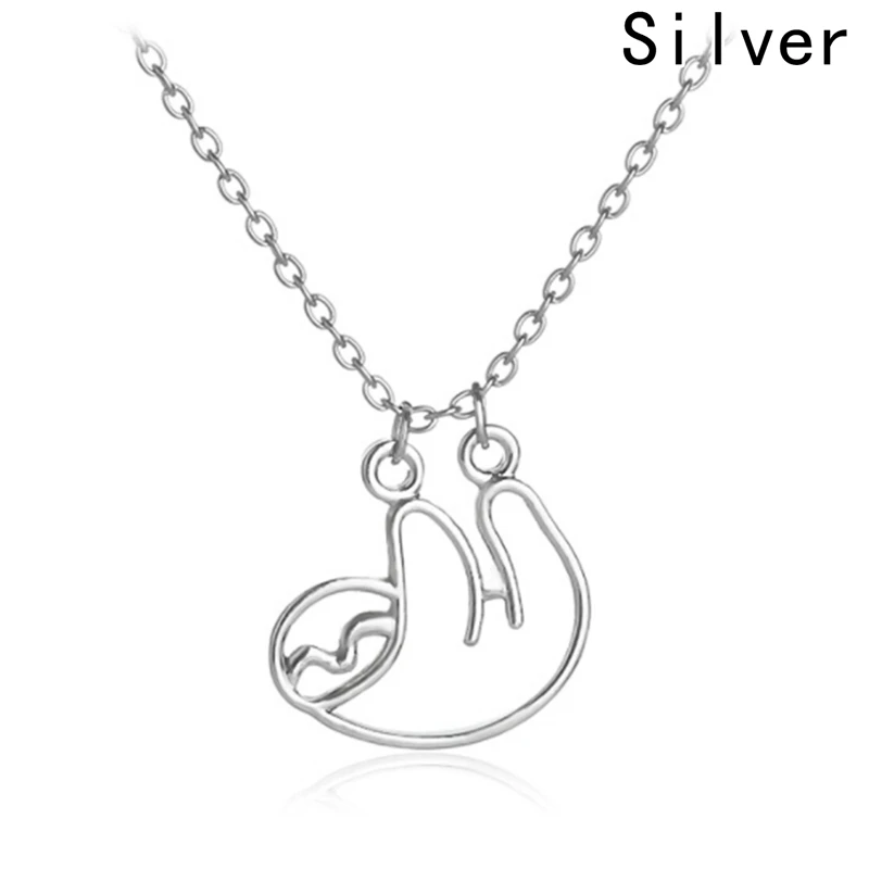 

Дизайнерское ленивое ожерелье с милыми животными, очаровательное ленивое ювелирное ожерелье, ожерелье с животными, крошечное животное, кул...