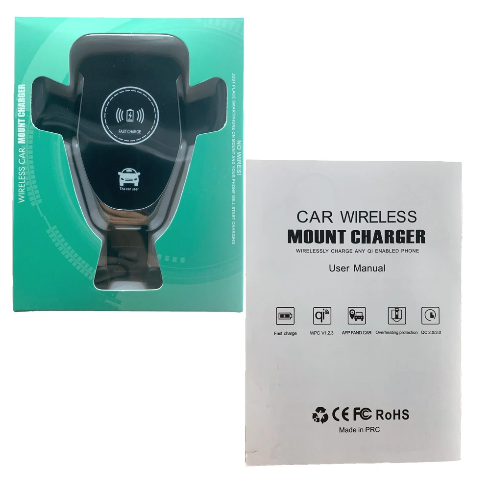 car phone accessories car wireless charger car phone holder car charger wireless 10w qi intelligent infrared air vent mount free global shipping