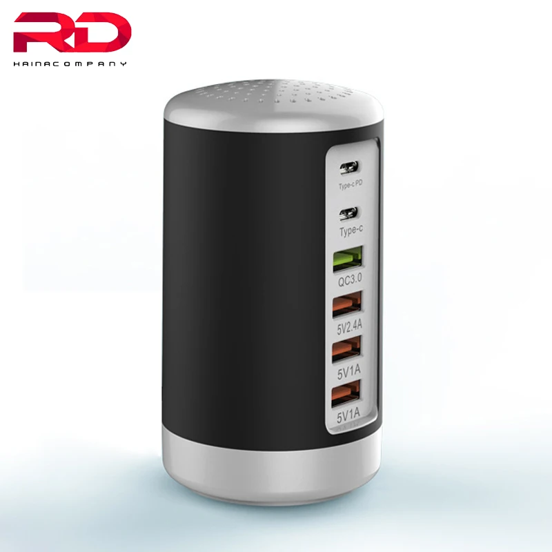 Зарядное устройство с 6 USB-портами и поддержкой быстрой зарядки 65 Вт | Мобильные