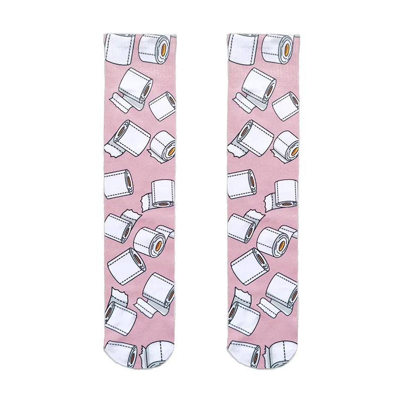 Носки из ткани с 3D принтом забавные женские носки масок милые повседневные