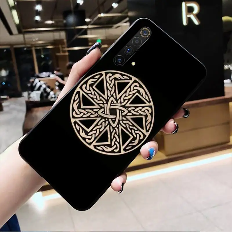 

Slavic symbol Kolovrat Phone Case For OPPO Realme 6 Pro Realme C3 5 Pro C2 RENO2-Z A11X