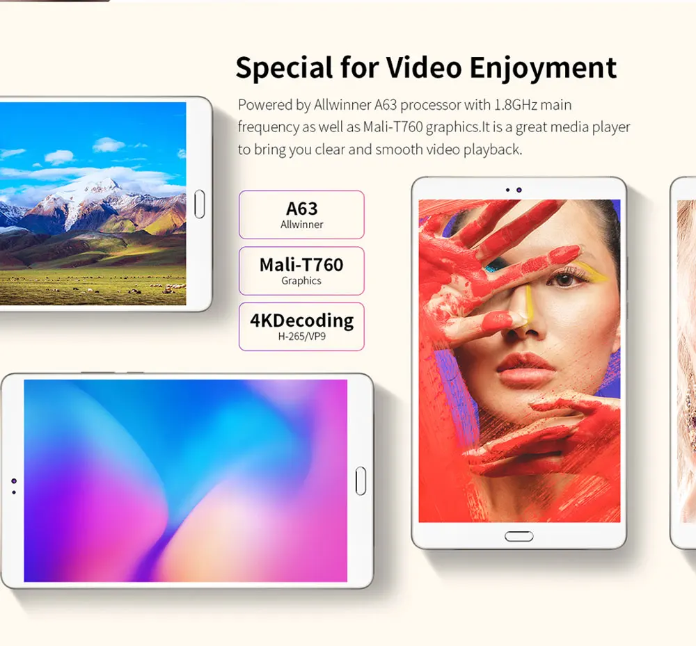 Teclast M8 планшет 8,4 дюймов 2560x1600 четырехъядерный 3 ГБ ОЗУ 32 Гб ПЗУ Wifi 4800 мАч Android 7,1