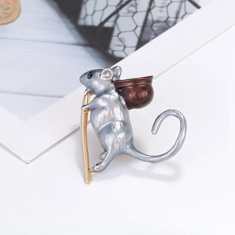 

16Pcs Animal Shape Pin Brooch Little Mouse Zodiac Jewelry Jewelry