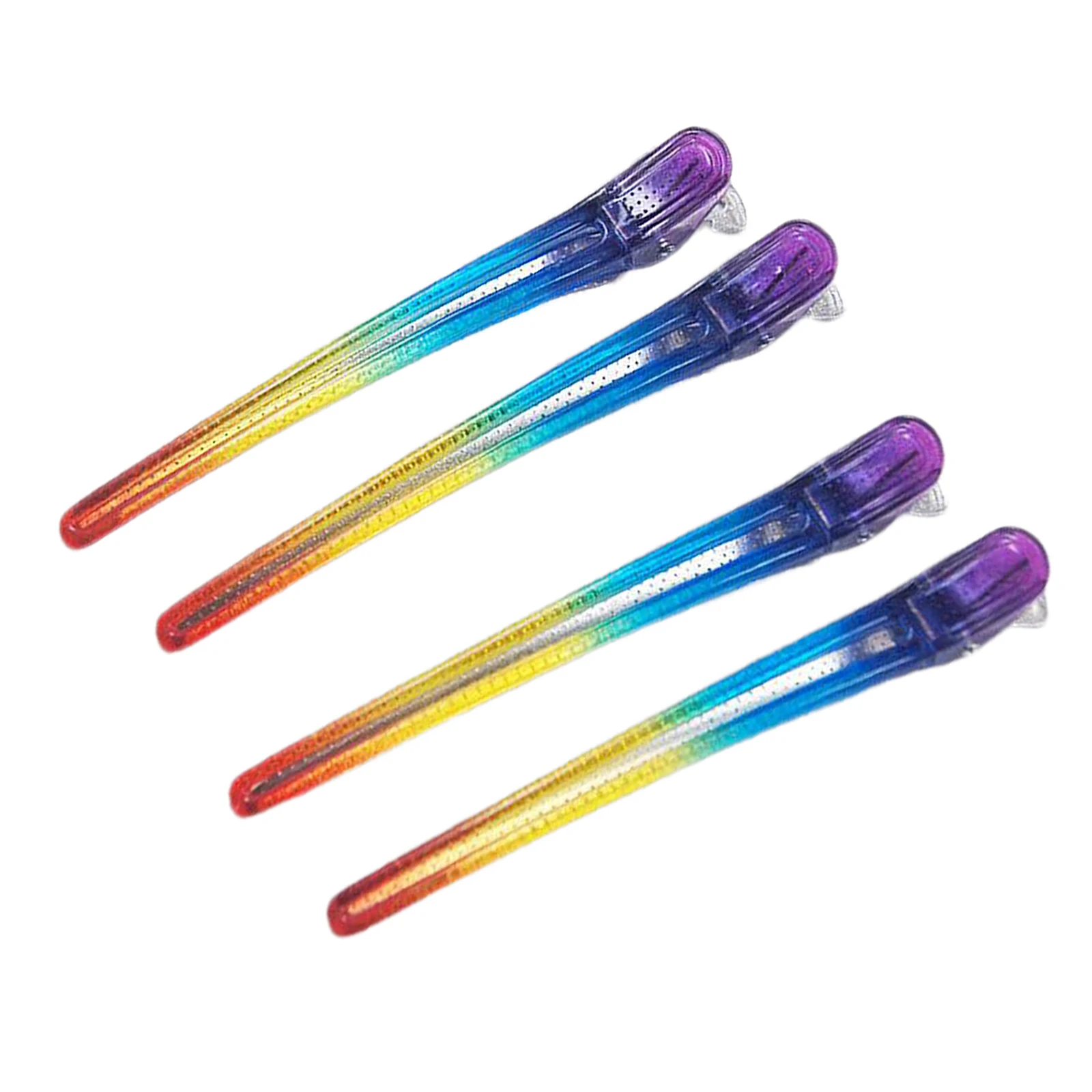 

4 Pieces Professional Salon Duck Bill Alligator Clips Coloring Hair Clip
