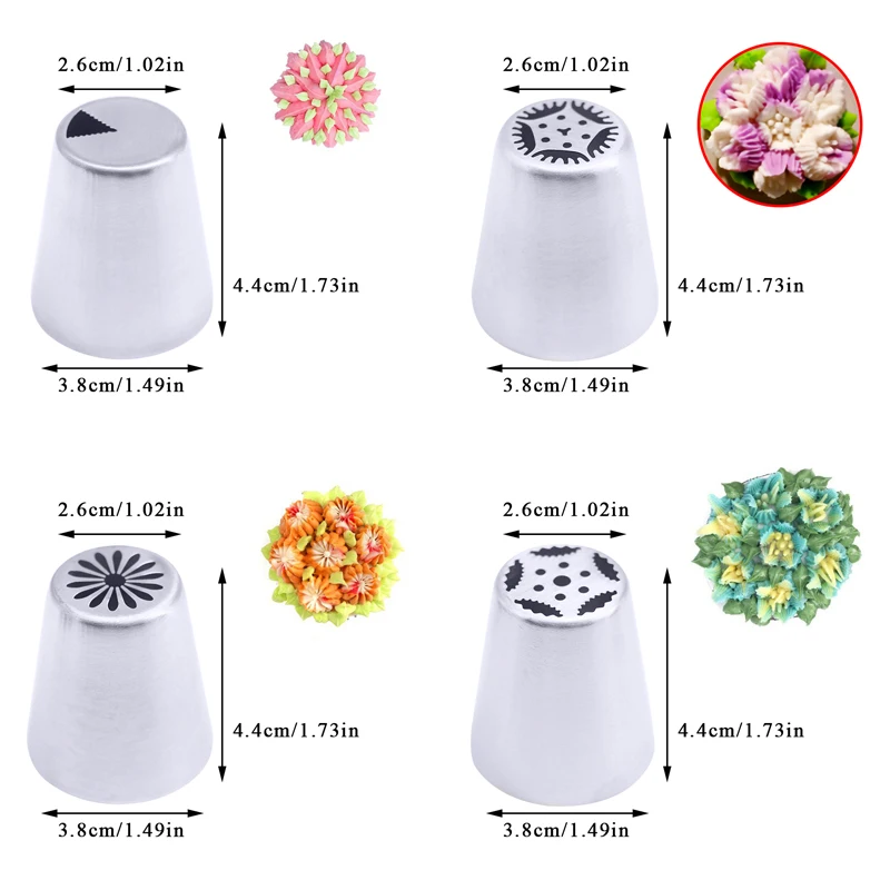 26 стилей русский тюльпан глазури трубопроводов сопла из нержавеющей стали в