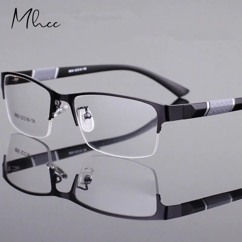 Clear Glasses Men and Women High Quality Half Frame Diopter Glasses Business Men Square Reading Glasses Women Reading Glasses
