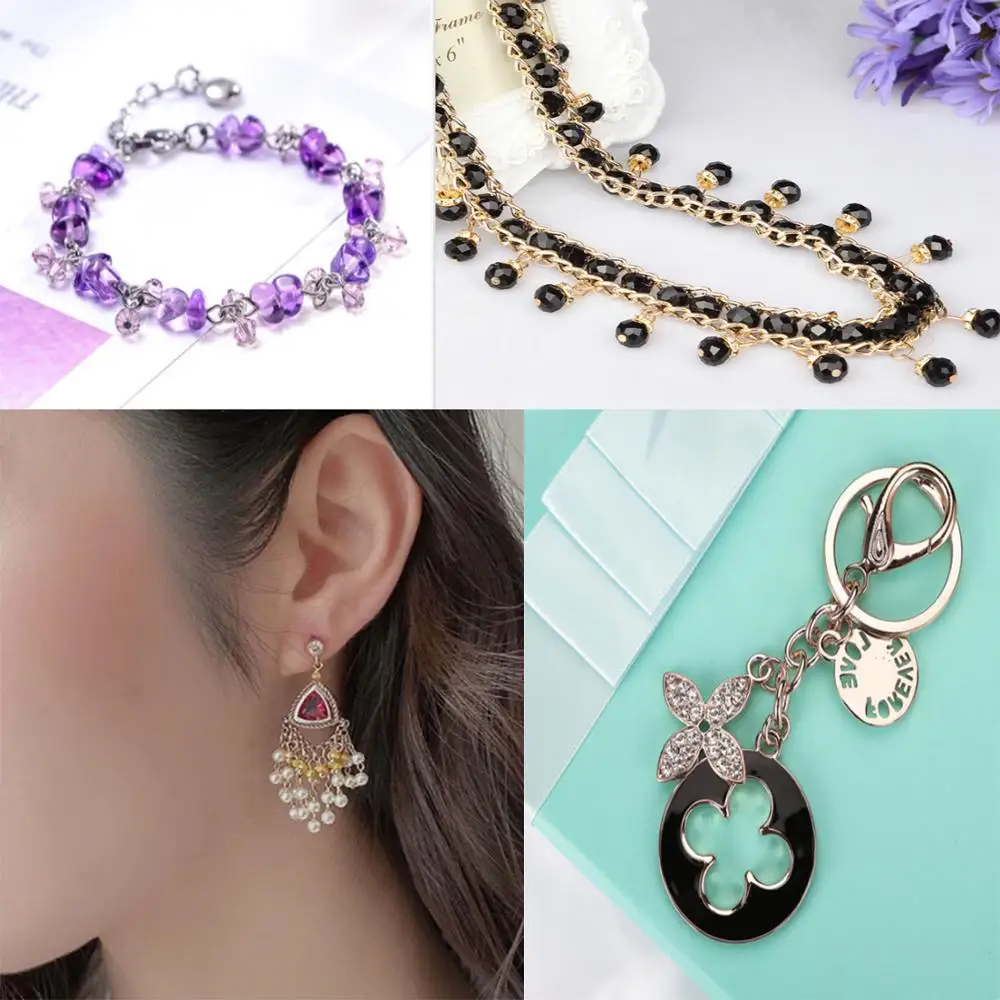 

200pcs/lot Metal Split Jump Rings 5mm 8mm Open Single Loops Jump Rings Gold Silver Connectors Charms For DIY Jewelry Accessories