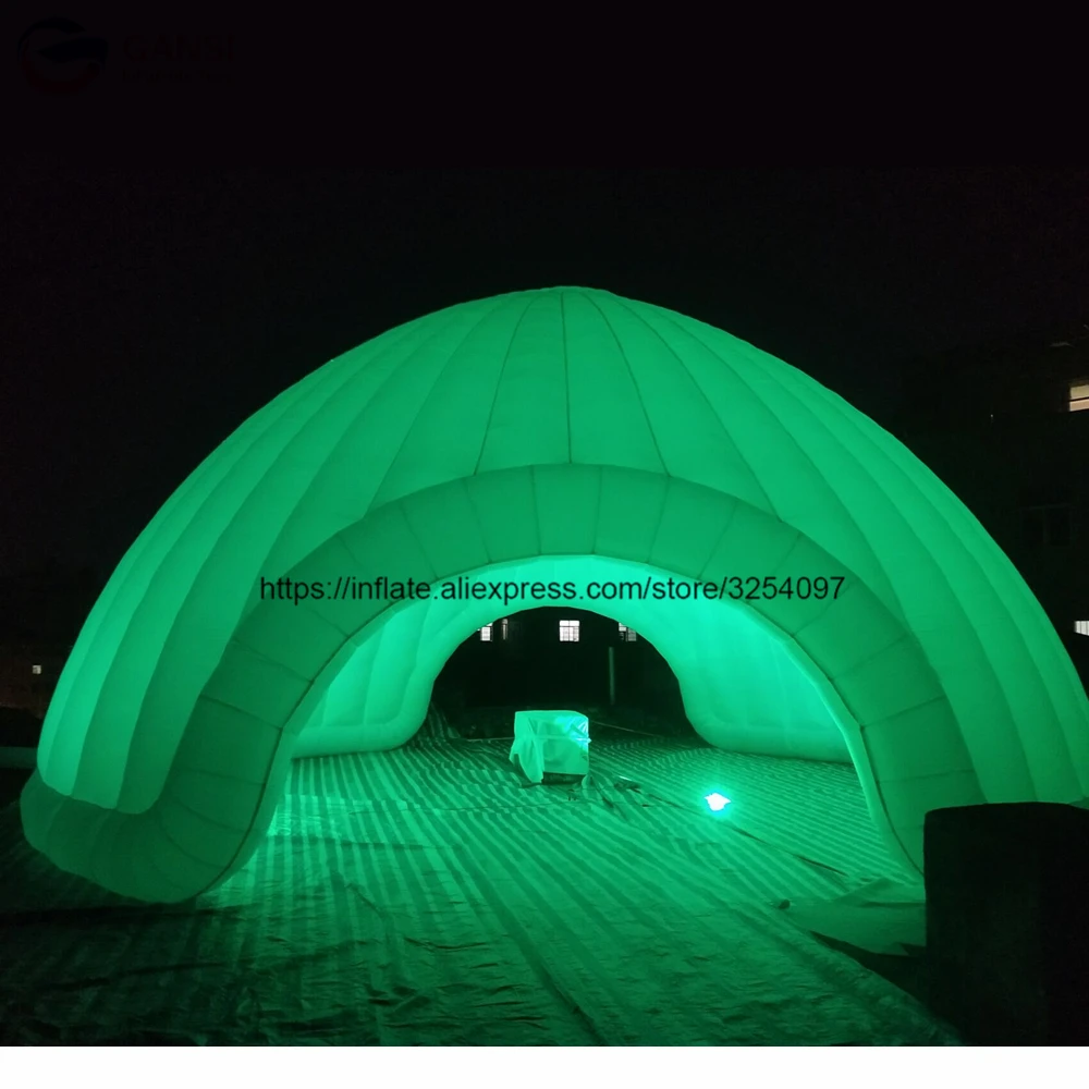 Bestellen Led Beleuchtung Riesigen Aufblasbaren Kuppel Ereignis Zelt, 10x5m Aufblasbare Party Zelt Mit Guter Preis