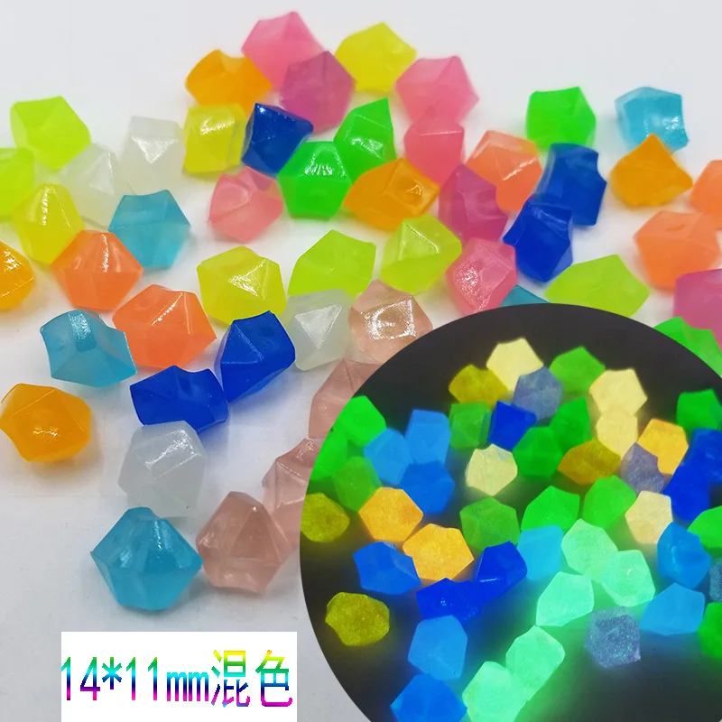 

300Pcs Luminous Stones Garden Road Fish Tank Landscaping Decor Glow In The Dark Pebbles Glow Stones Outdoor Decorative