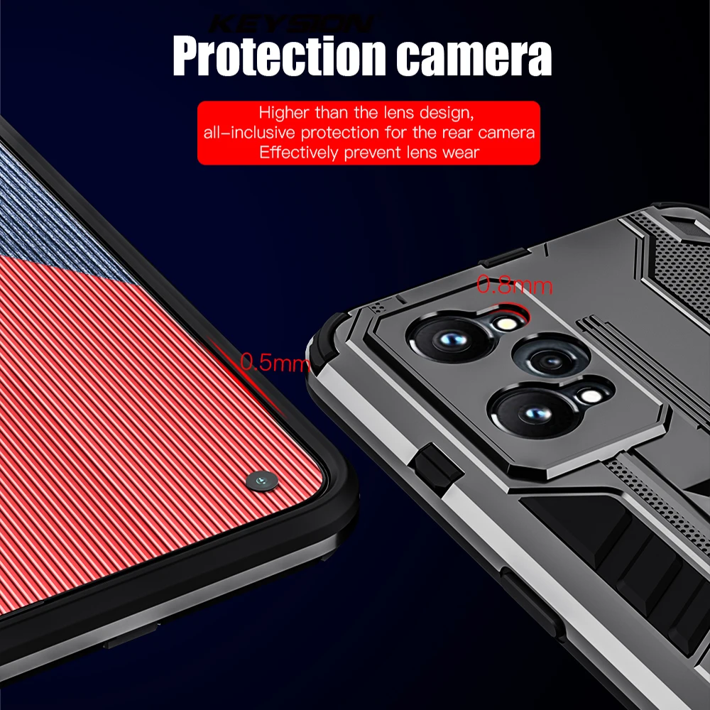 keysion shockproof case for realme gt neo 2 2t c11 2021 q3 pro narzo 30 5g stand phone back cover for oppo find x3 pro x3 lite free global shipping