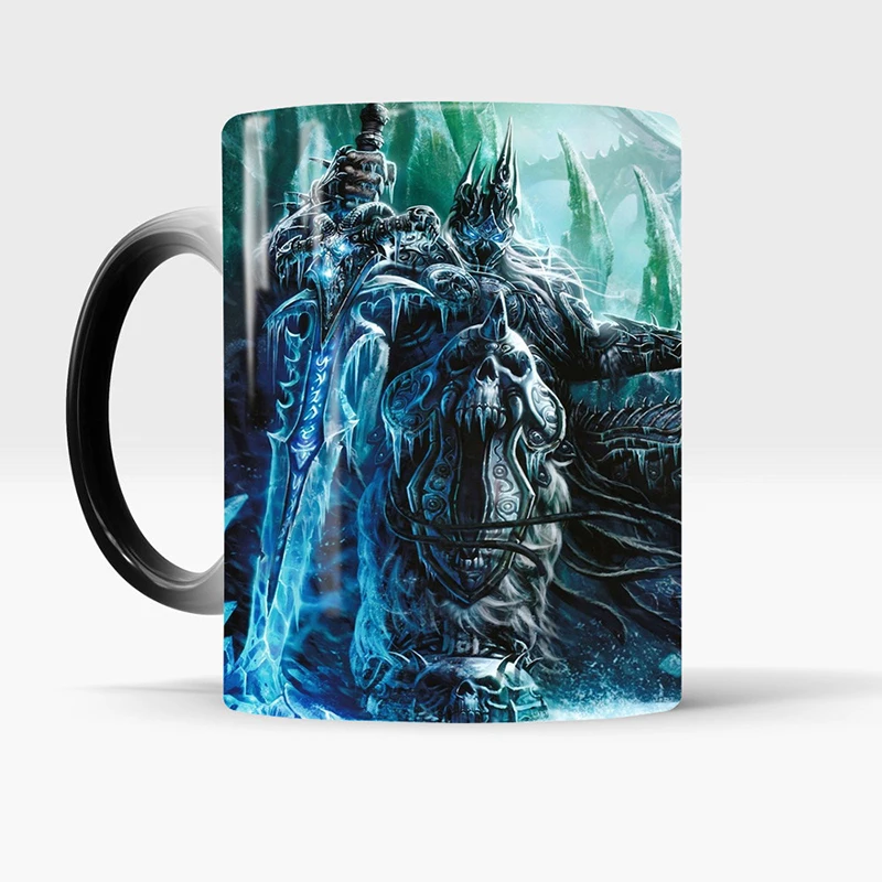 Кофейная кружка Death Knight креативная с изменением цвета Термочувствительная