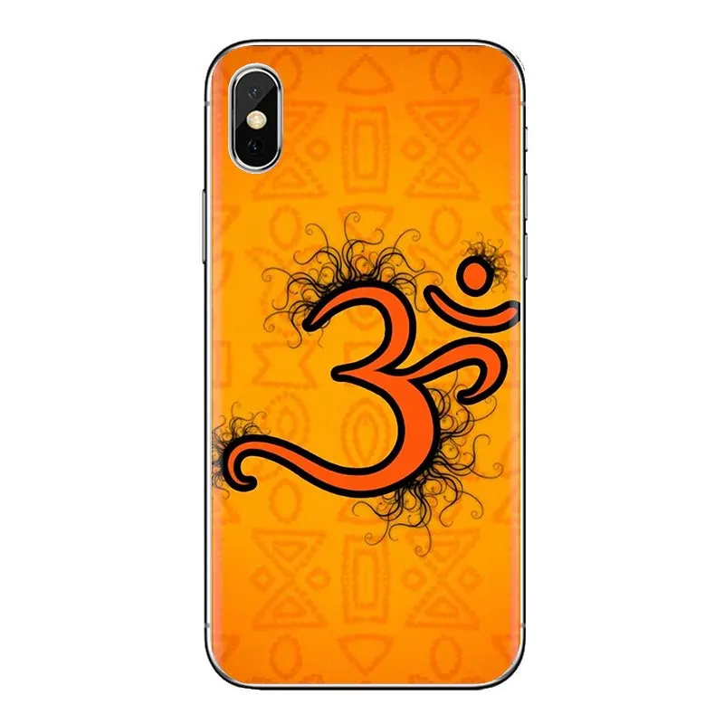TPU Shell Covers For iPhone XS Max XR X 4 4S 5 5S 5C SE 6 6S 7 8 Plus Samsung Galaxy J1 J3 J5 J7 A3 A5 Aum hinduism om religious |