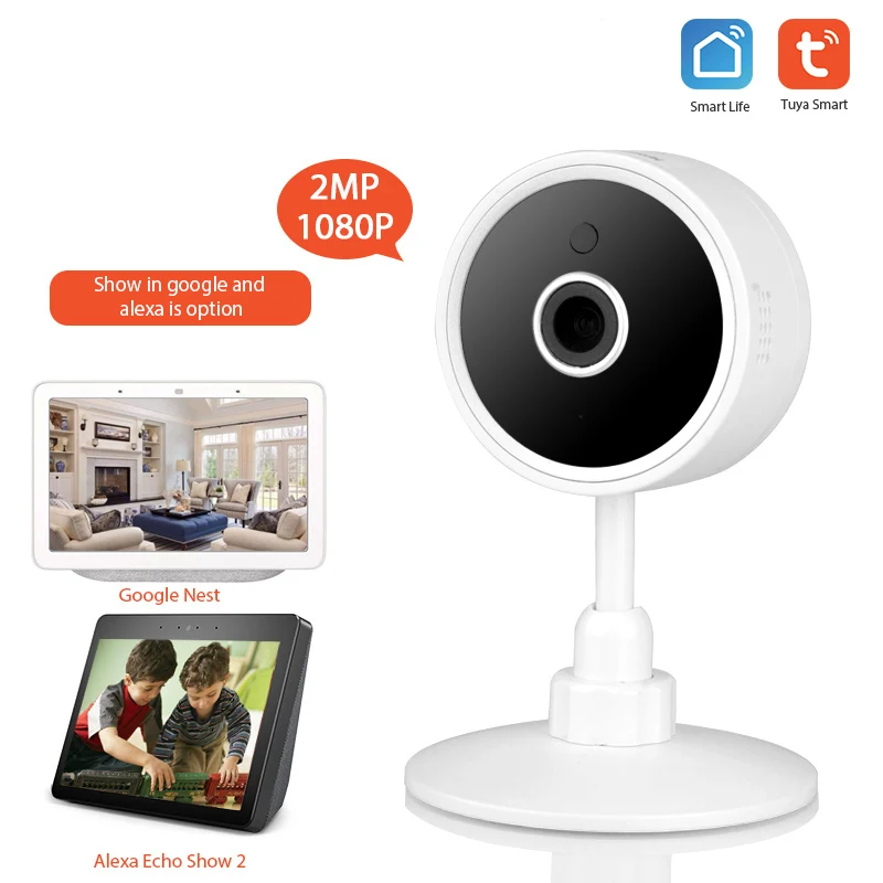 Tuya Smart Life беспроводная Wi-Fi P2P IP 1080P Камера Безопасности двухсторонняя звуковая