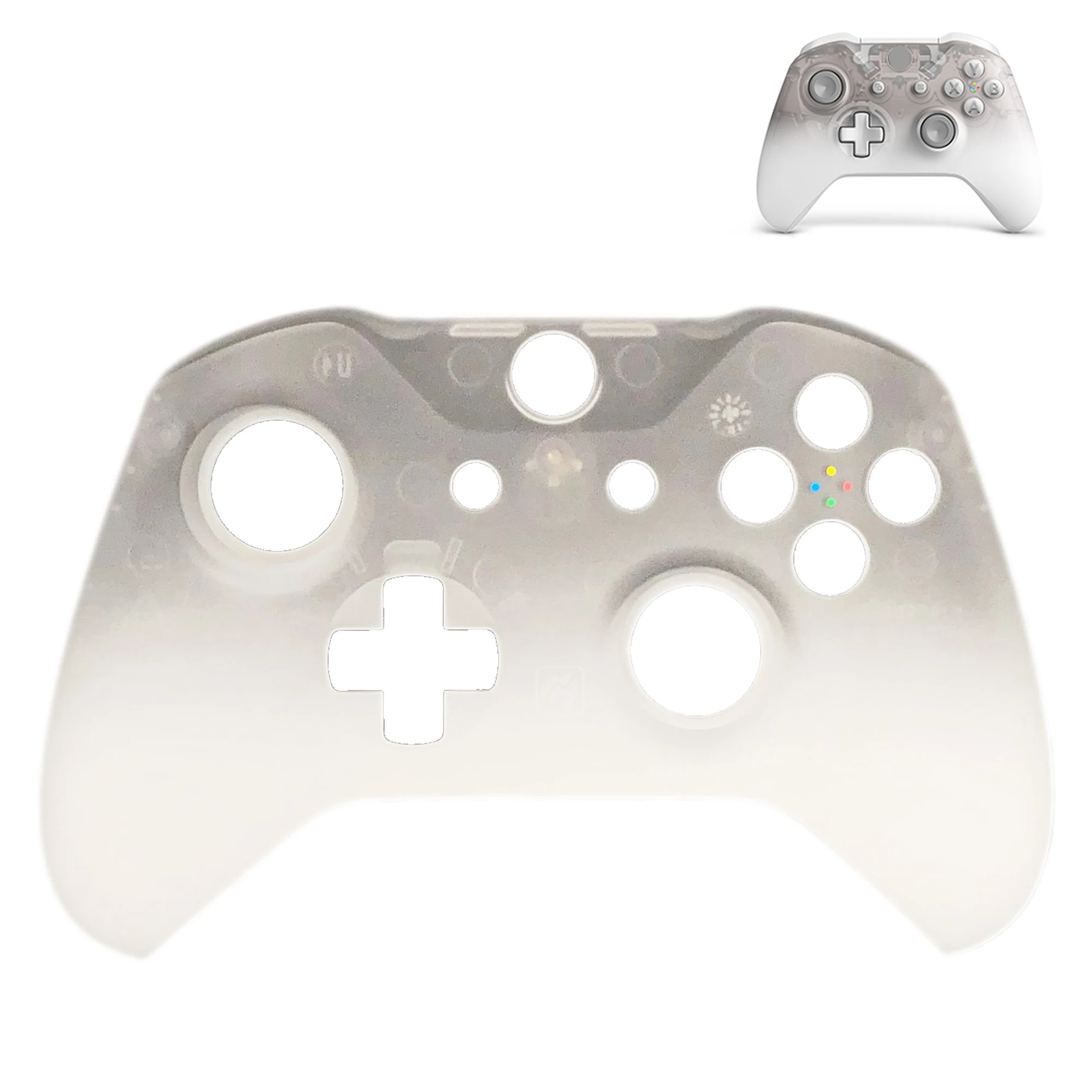 White Up Case Аксессуары для беспроводного контроллера для xbox ONE, тонкий передний корпус, лицевая панель, защитная задняя крышка, чехол - Цвет: White Up Case