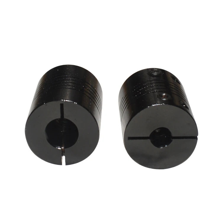 aluminium alloy CNC Stepper Motor Flexible Couplings black diameter 20mm length 25mm Shaft Coupler clamp