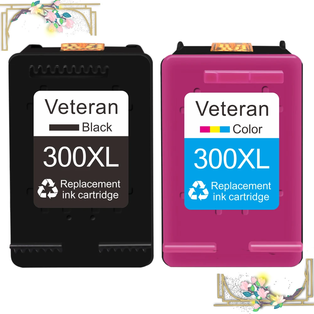 

Veteran 300XL Ink Cartridges Replace for Hp 300 xl Hp300 for HP Deskjet D1660 D2560 D2660 D5560 F2420 F2480 F2492 F4210