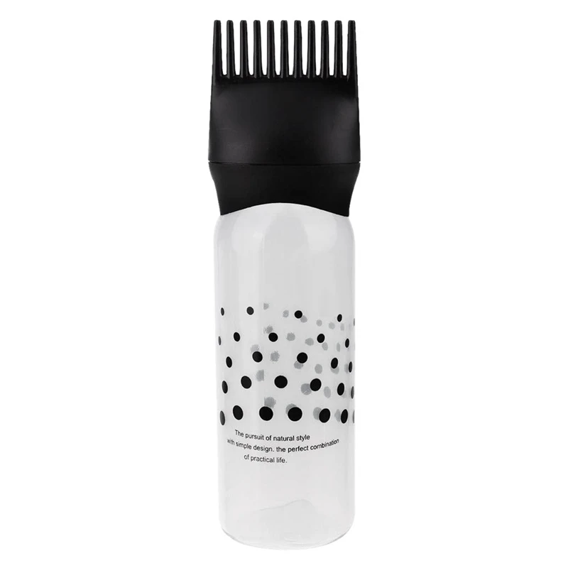 

3 Pcs Hot Hair Color Applicator Bottles,Root Comb Applicator Bottle, Hair Dye Bottle Applicator Brush Dispensing Salon Hair Colo